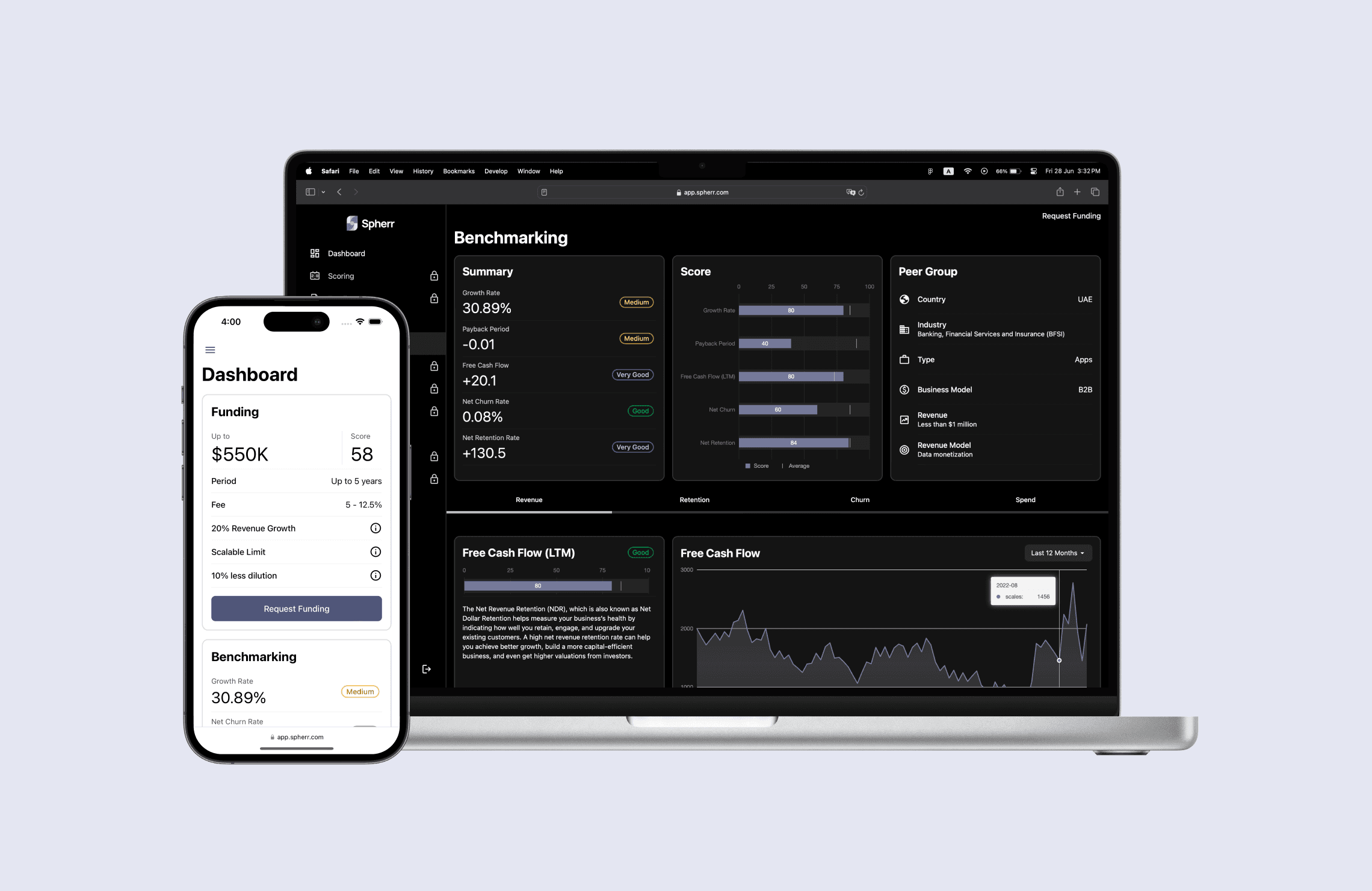 Spherr App UI